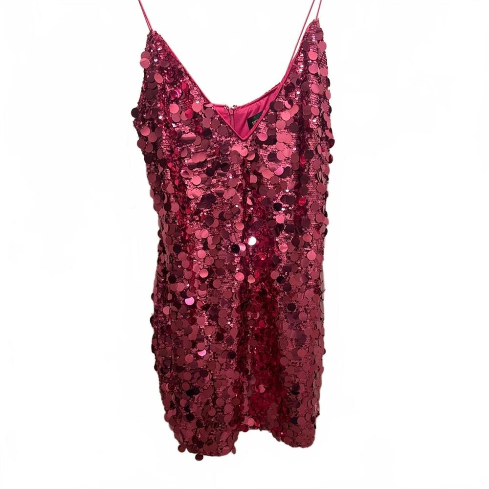 Rory Sequin Mini Dress - Hot Pink - Picture 6 of 7